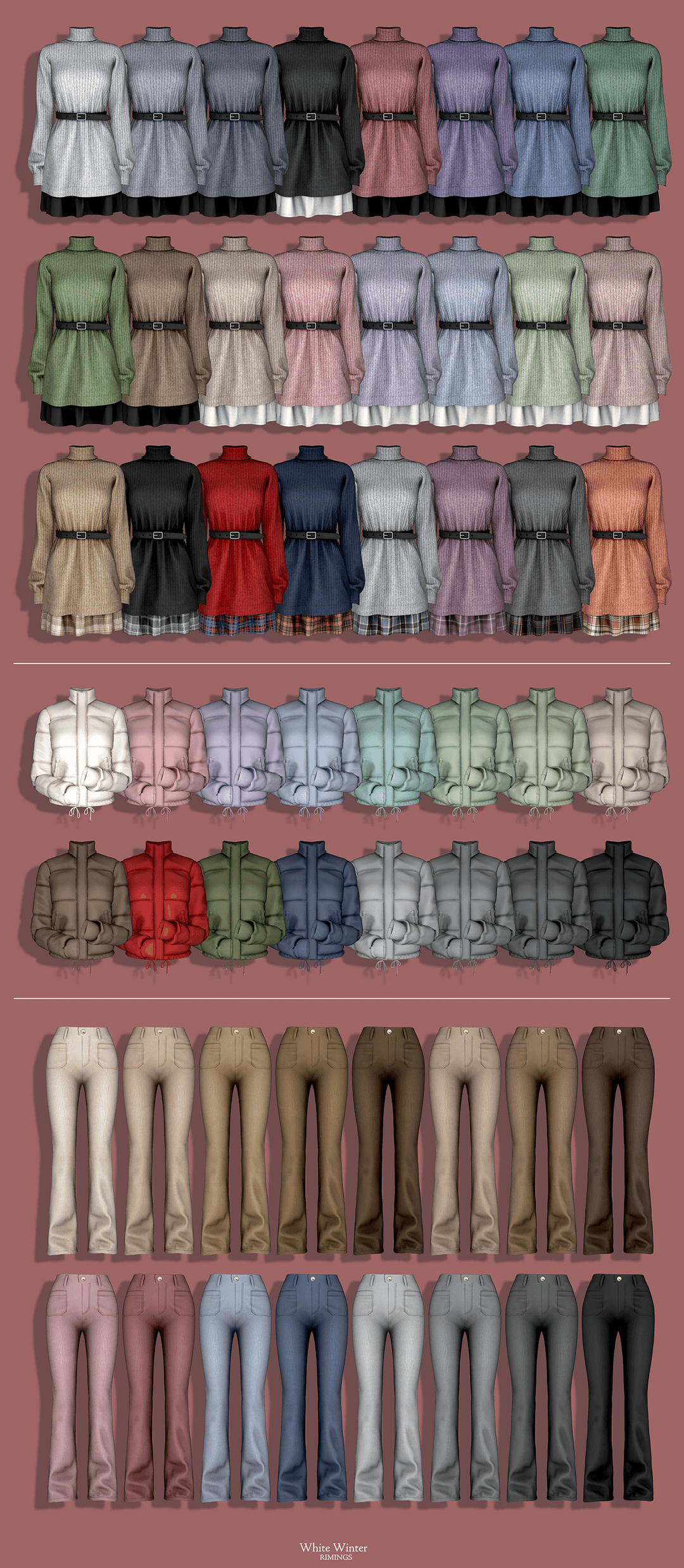 Галерея мода Сет зимней одежды White Winter #1